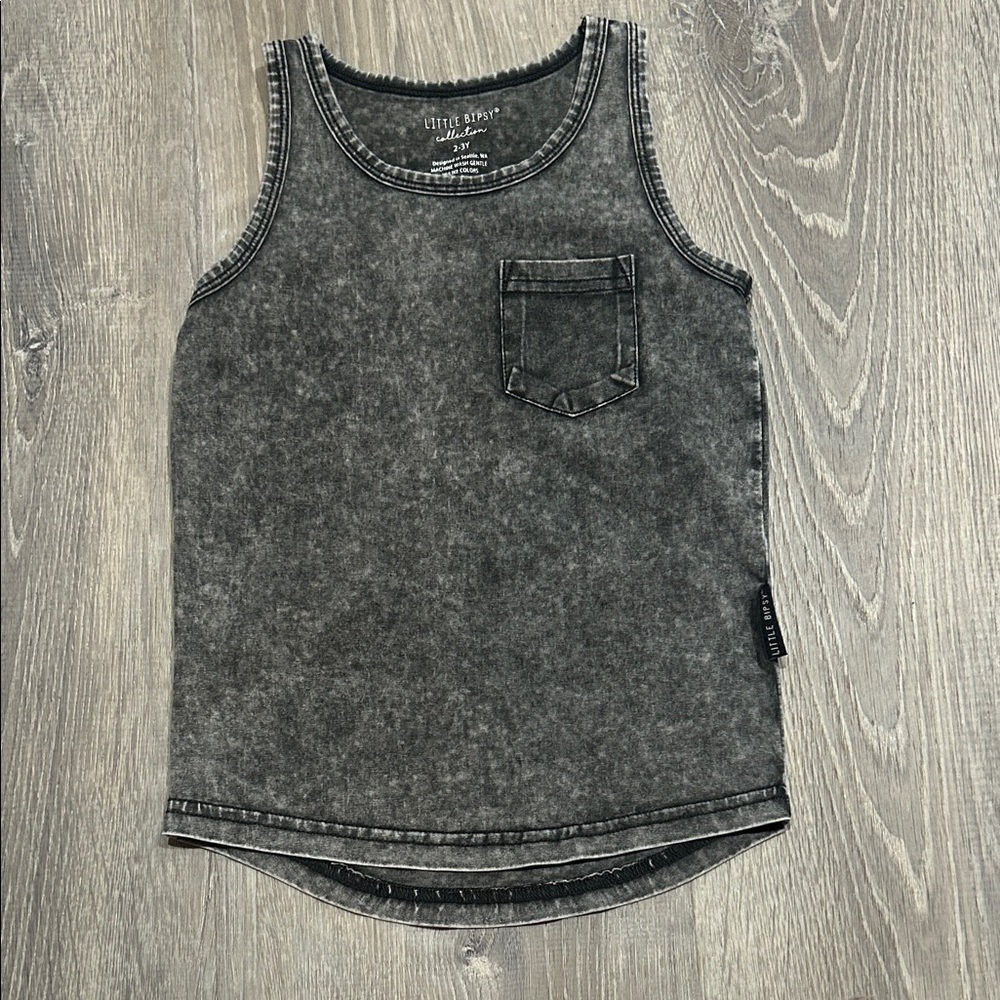 Little Bipsy Charcoal Tank Top for Kids